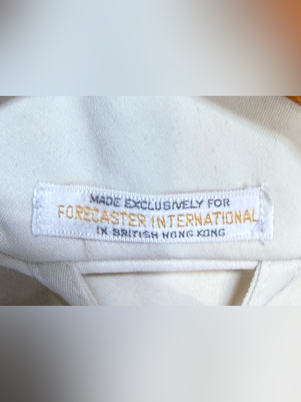 VTG Forecaster of Boston Belted Trench Coat Cream 5/6 - Picture 5 of 13